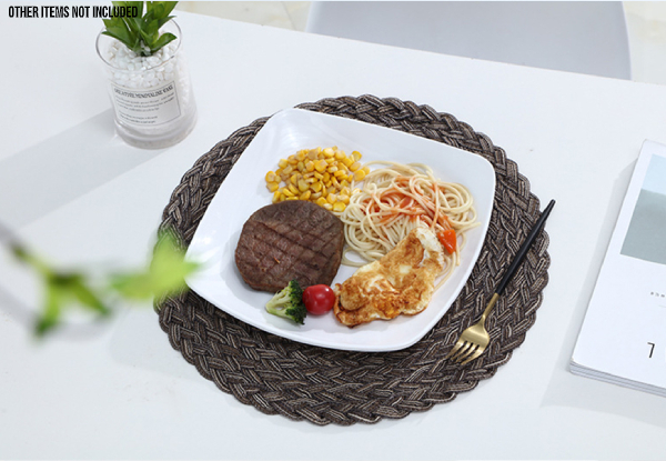 Braided Cotton Placemat for Dining Table - Five Colours Available & Option for Two with Free Delivery