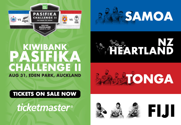 20% off All Ticket Categories to the Kiwibank Pasifika Challenge II: The Road to Japan (Booking & Service Fees Apply)