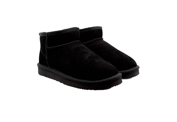 Ugg Roughland Water-Resistant Unisex Ultra-Mini Suede Sheepskin Boots -  Available in Two Colours & Six Sizes