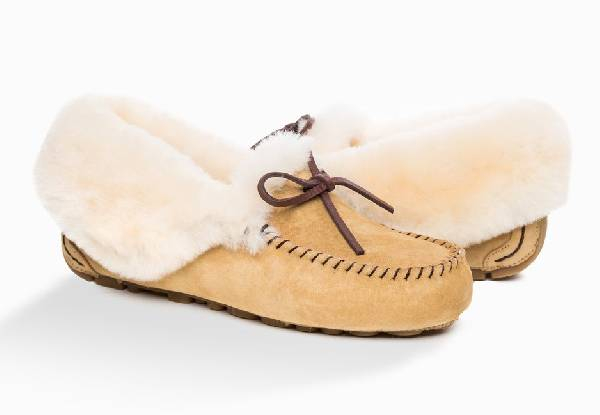 Ugg Jacee Collar Moccasin Boot with Inner Wedge