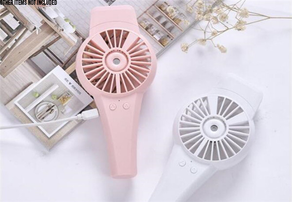 Handheld Charging Mini Spray Fan - Three Colours Available