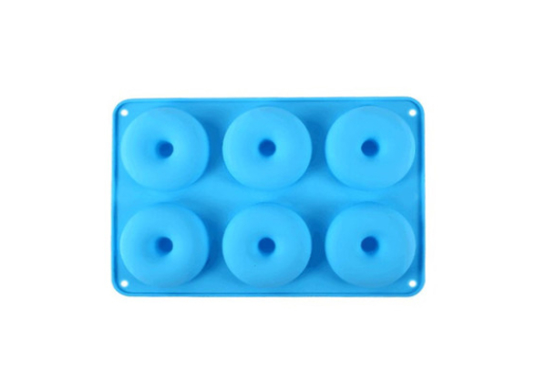 Two-Piece Non-Stick Silicone Donut Mould Set - Four Colours Available