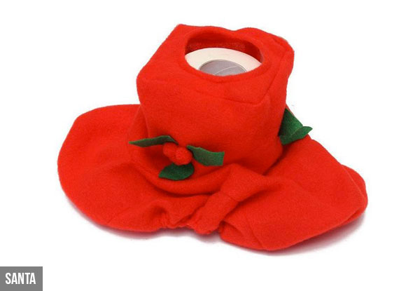 Christmas Toilet Seat Cover & Mat Set - Two Styles Available