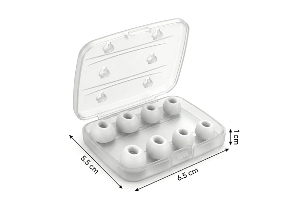 Four Pairs Silicone Ear Tips Compatible with Apple AirPods Pro 3