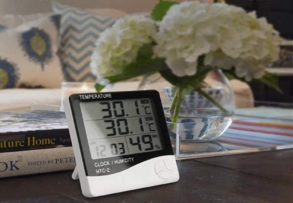 Digital LCD Thermometer And Temperature Humidity Monitor