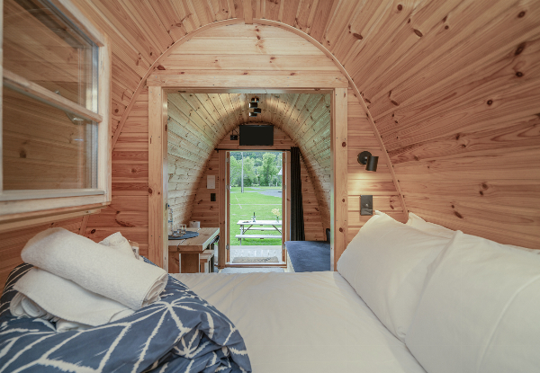 Two-Night Beachside Glamping Stay in a Standard or Deluxe Pod for Two People incl. Late Checkout - Option for Three Night Stay - Coromandel Shelly Beach