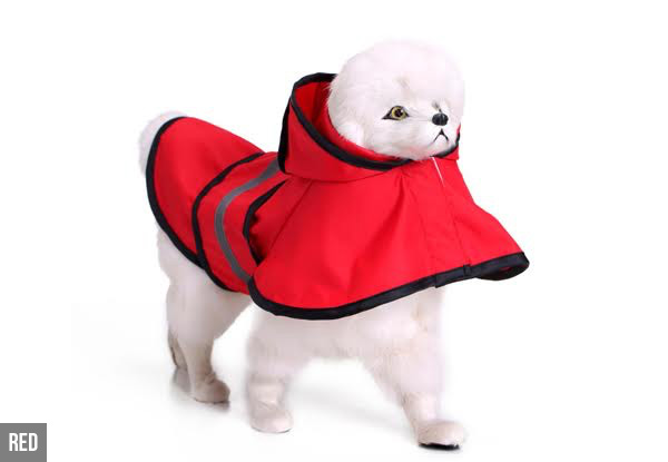 Dog Rain Coat - Four Clours & Six Sizes Available