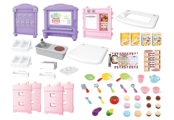 Pretend Kitchen Play Set - Two Colours Available