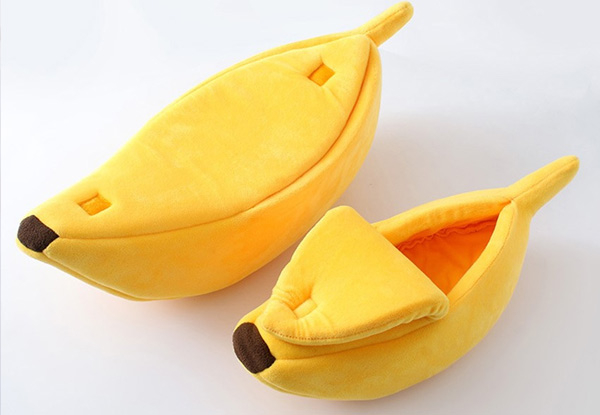 Pet Banana Bed - Four Colours & Three Sizes Available with Free Delivery