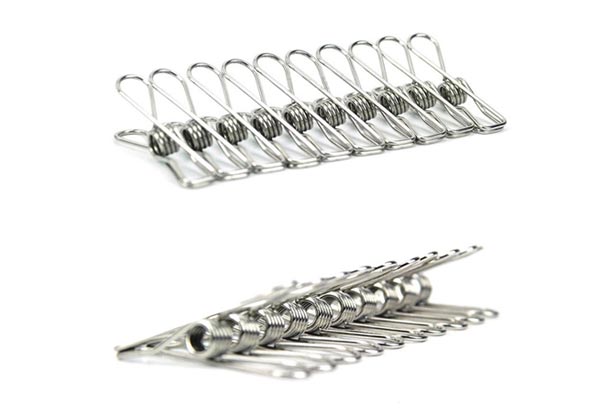 Stainless Steel Clothes Pegs - Options for 20- or 40-Pack & Three Grades Available
