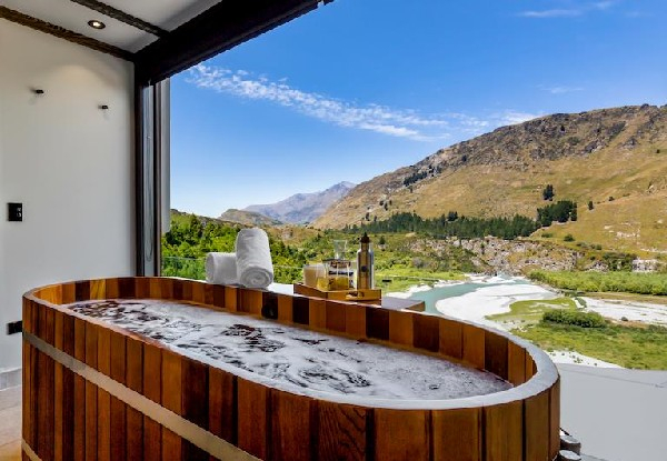 Per-Person, Twin Share, Two-Night Romantic Queenstown Break incl. Flights & Four-Star Accommodation & One-Hour at the Onsen Hot Pools incl. Drinks & Transport - Option for Three Nights - Options for Departure from Christchurch, Auckland or Wellington
