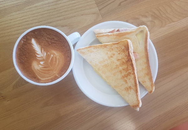Two Medium Beverages & Two Toasties - Valid for Dine In or Takeaway