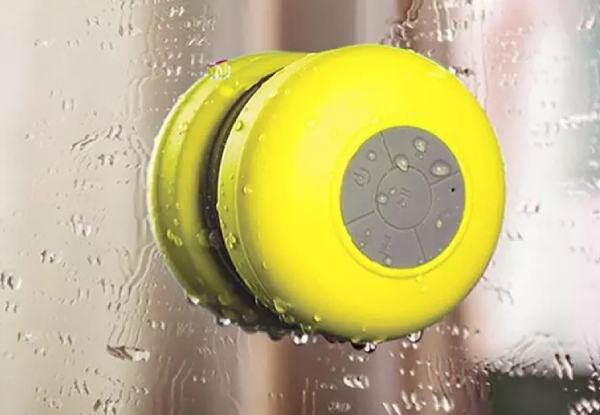Portable Bluetooth Bathroom Speaker - Five Colours Available