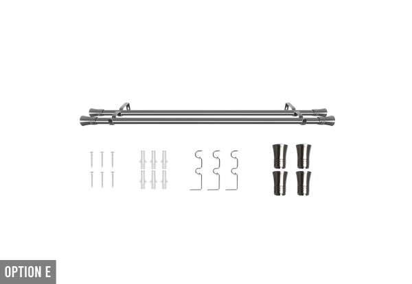 Marlow Extendable Curtain Rod Range - Five Options Available