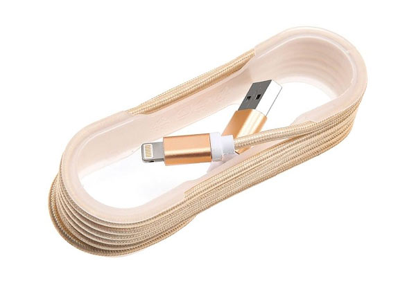 1.5m 8-Pin USB High Speed Charge Cable Compatible with iPhone - Three Colours Available with Free Delivery