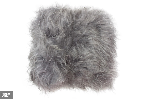 Genuine Premium Icelandic Long-Haired Sheep Wool Filled Cushion - Six Colours Available