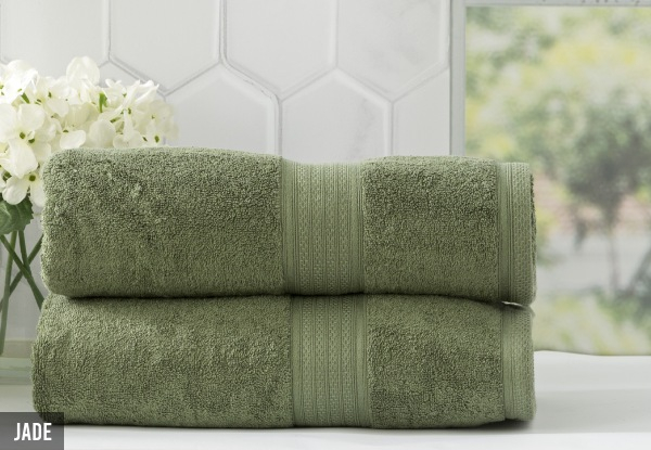 650GSM Stella Bamboo Cotton Towel Sheet Set - Available in Eight Colours, Two Sizes & Three Options