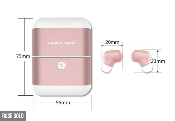 Wireless Twin Earbuds incl. Power Bank Box - Two Colours Available with Free Delivery