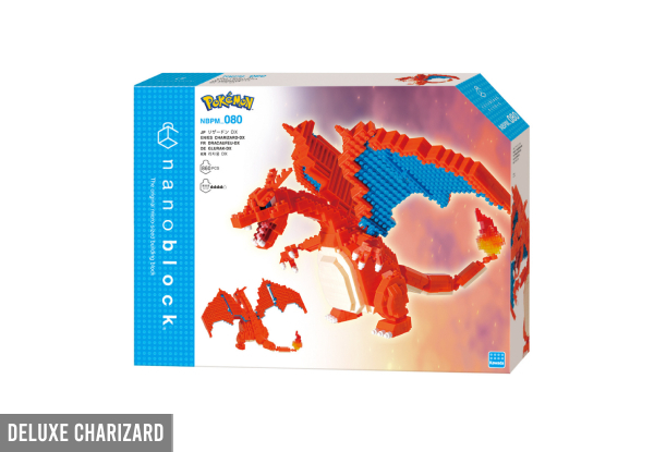 Nanoblock Pokemon Range - Three Options Available