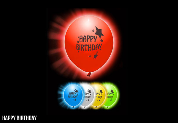 From $9 for 10 LED Balloons in a Range of Party Designs or $9 for Five LED Light Up Balloons