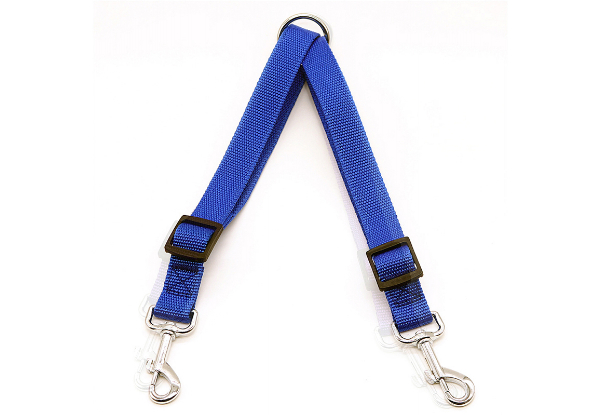 Dual Lead Walk Dog Leash - Available in Three Colours & Three Sizes