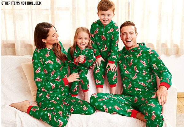 Christmas Green Reindeer Onesie Family Range - 21 Sizes Available Incl. Delivery