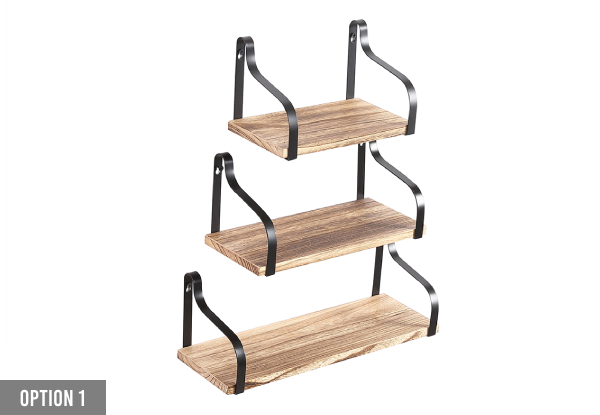 Levede Three-Piece DIY Wall Mount Floating Shelves