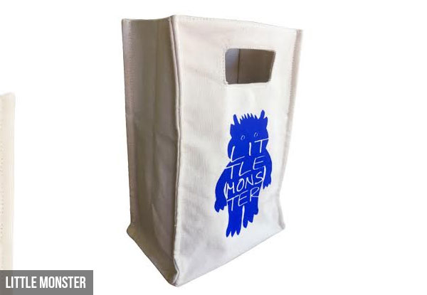 100% Recycled Cotton Canvas Lunch Bag - Five Designs Available