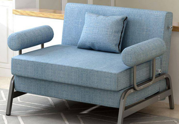 Blue Lazy Sofa Bed