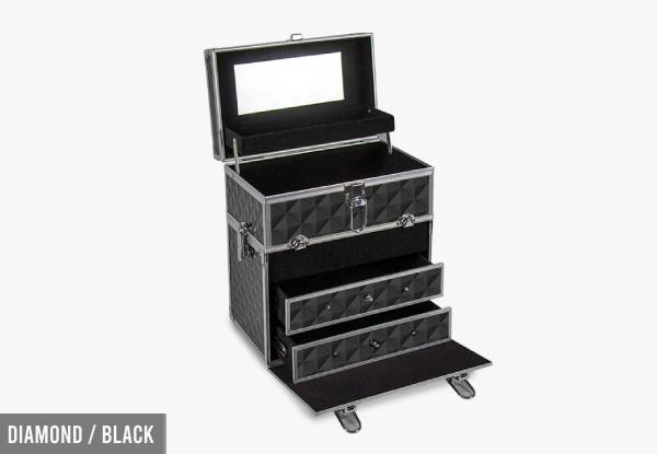 Portable Makeup Case with Drawer - Two Options Available