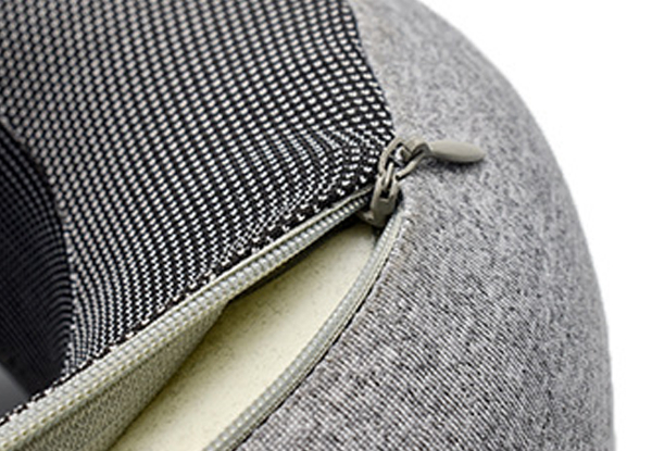 Travel Pillow with Eye Mask & Earplugs - Available in Three Colours, Option for Two-Pack