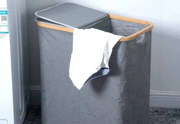 Laundry Basket Hamper with Lid - Two Colours Available