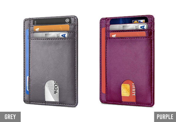 Minimalist Front Pocket RFID Blocking Wallet - 12 Colours Available