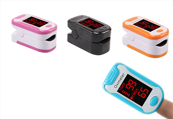 LED Display Finger Pulse Oximeter - Four Colours Available & Option for Two
