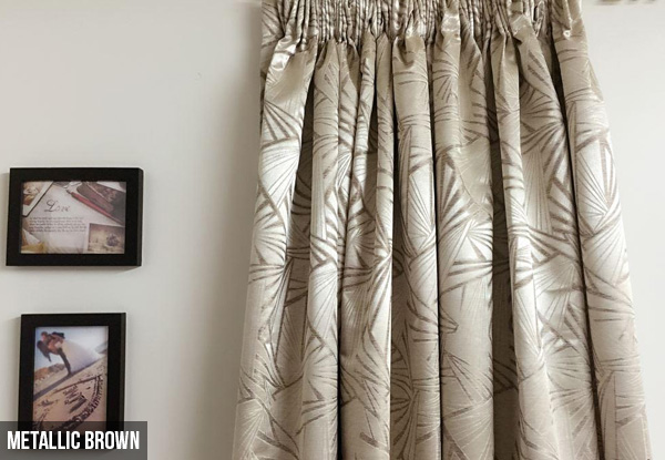 100% Blockout Thermal-Coated Readymade Curtains - Four Designs & Eight Sizes Available