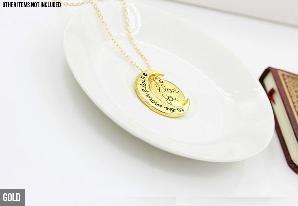"I Love You to the Moon & Back" Pendant Necklace - Two Colours Available