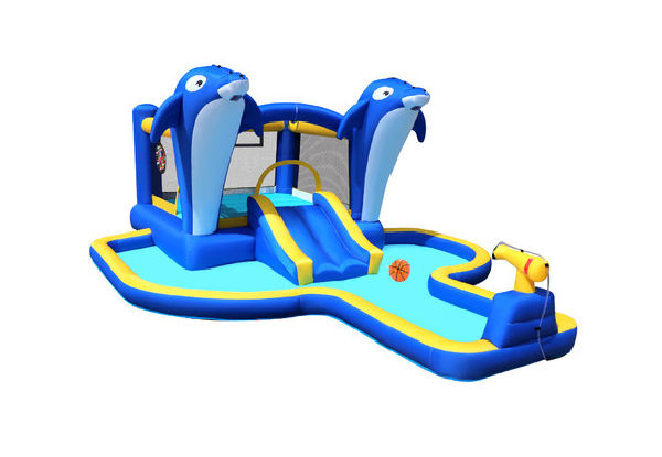 Inflatable Water Park with Cannon Target Dart