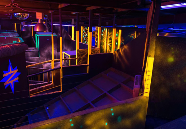 Laser Tag Game for One-Person - Options for Three Games or to include Mini-Golf