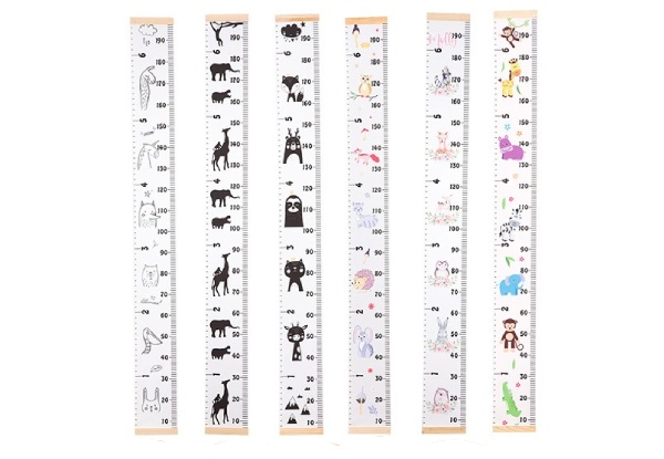 Kids Growth Chart Wall Decor - Six Styles Available with Free Delivery