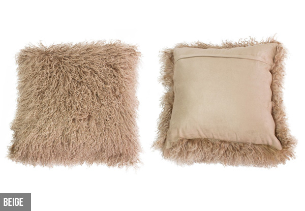 Genuine Premium Mongolian Sheep Wool Filled Cushion - Nine Colours Available