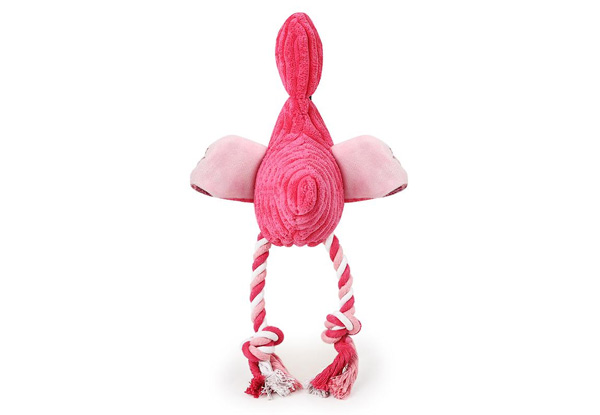 Flamingo Squeaky Dog Toy