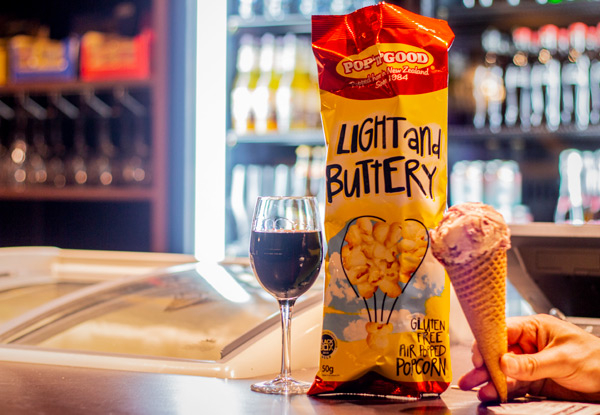 Movie Ticket & a Bag of Popcorn for One Person - Options for Two People & to incl. an Ice Cream & a Glass of Wine or Beer