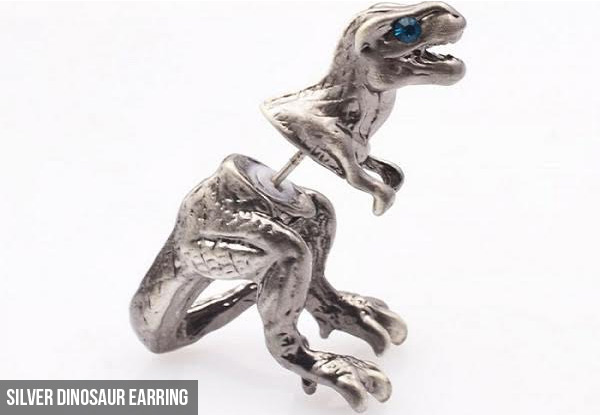 Dinosaur Earrings or a Fox Ring with Free Delivery