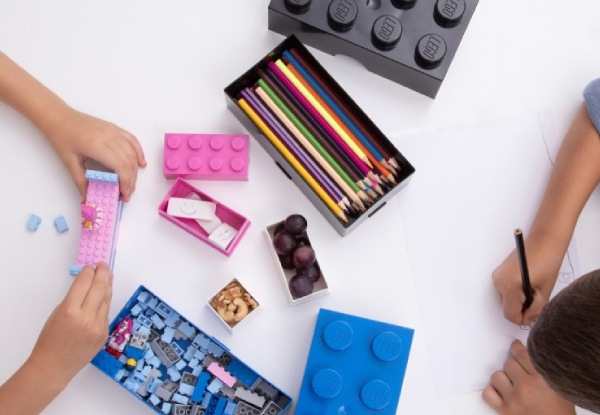 LEGO Lunch Stationery Box - Four Colours Available - Elsewhere Pricing $29.00