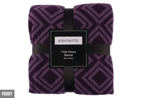 Elements Polar Fleece Blanket - Five Colours Available