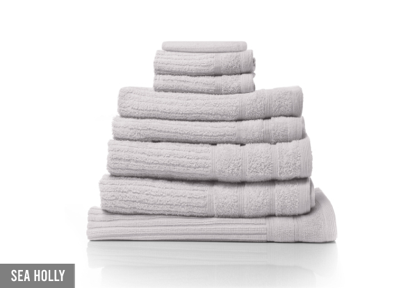 Eight-Piece Royal Comfort Eden Egyptian Cotton 600GSM Towel Pack - Seven Colours Available