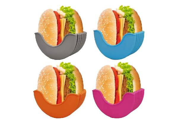 Four-Piece Silicone Burger Holder