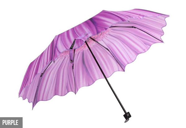 Flower Umbrella - Two Colours Available with Free Delivery
