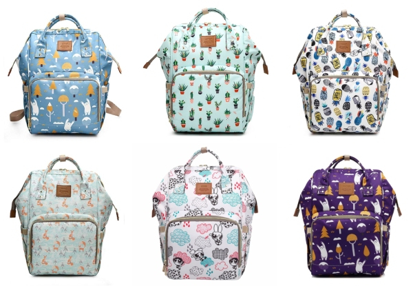 Large Multi-Compartment Nappy Bag - Six Styles Available with Free Delivery