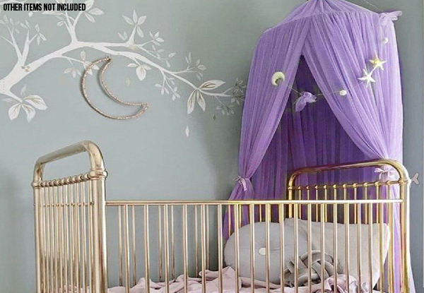 Kids Bed Canopy Mosquito Net - Two Colours Available